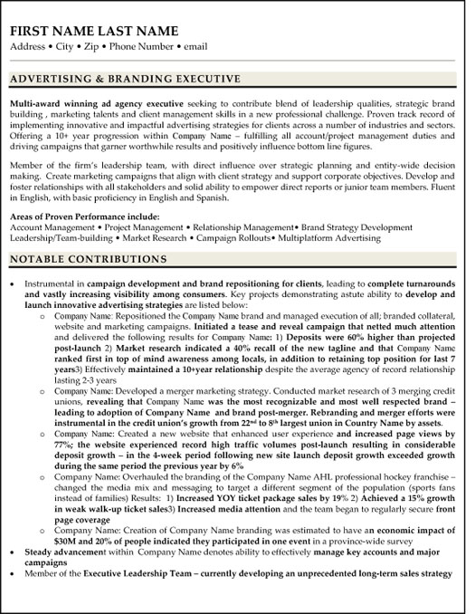Advertising Executive
