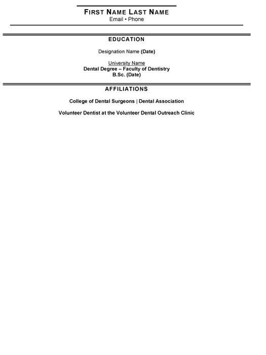 Senior Dentist Resume Sample & Template Page 2