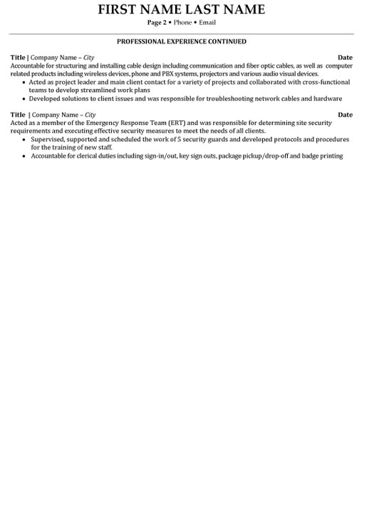Biotechnologist Resume Sample & Template Page 2