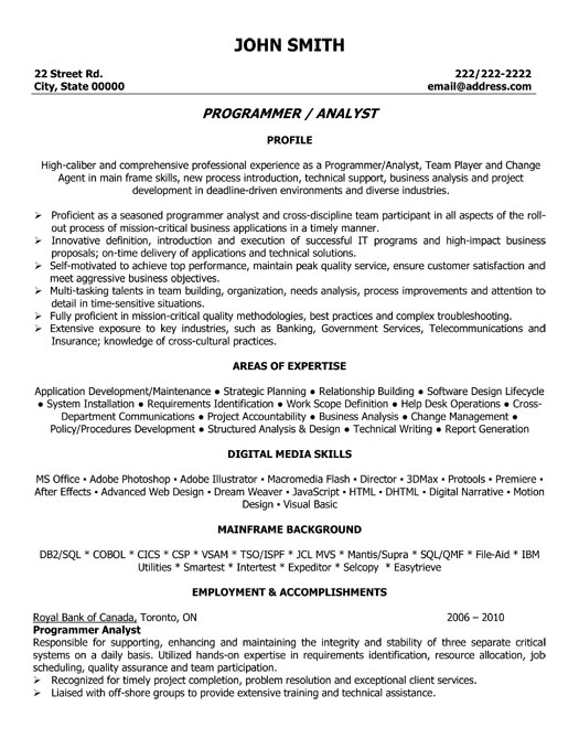 Banking Professional Resume Sample & Template