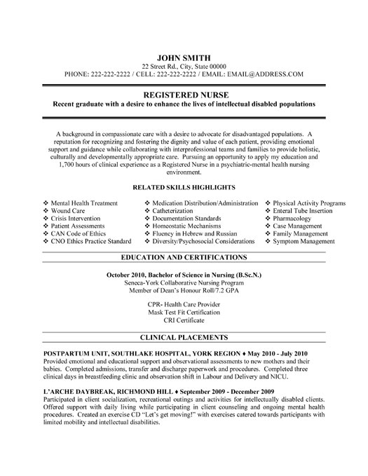 Registered Nurse Resume Sample & Template